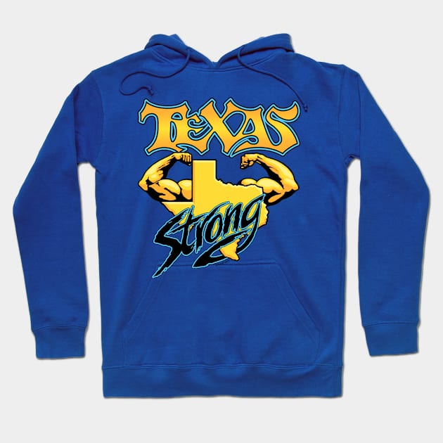 TEXAS STRONG Hurricane Harvey Fundraiser Hoodie by Txtoyman